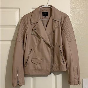 Express Vegan Leather Moto Jacket